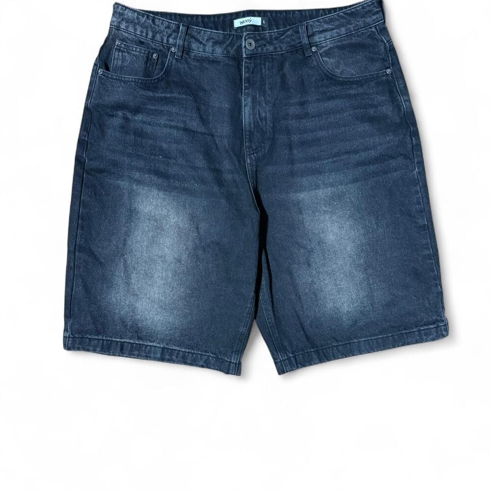 Baggy clothing us baggy dark wash black Jorts Size L 36